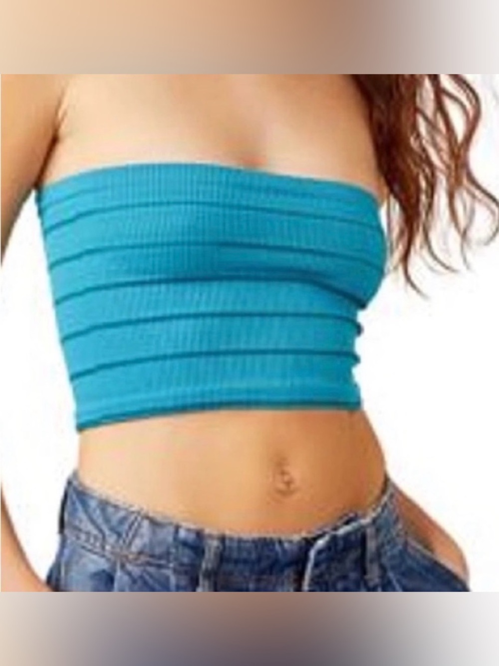 ⭐️BWT Free People Striped Bandeau Amelia Tube Top⭐️